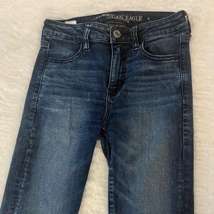 American Eagle Outfitters Women's Dark Blue Skinny Jeans